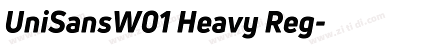 UniSansW01 Heavy Reg字体转换